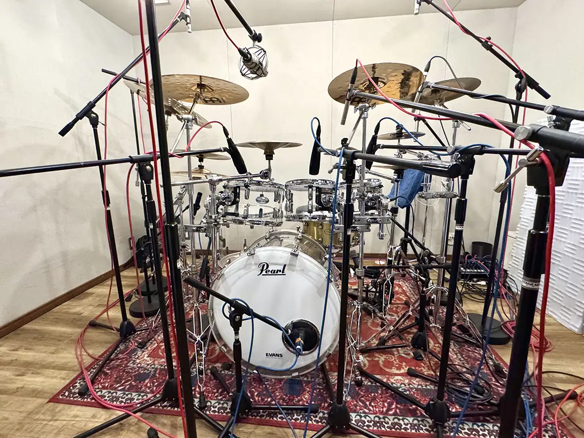 ドラムレコーディング風景
