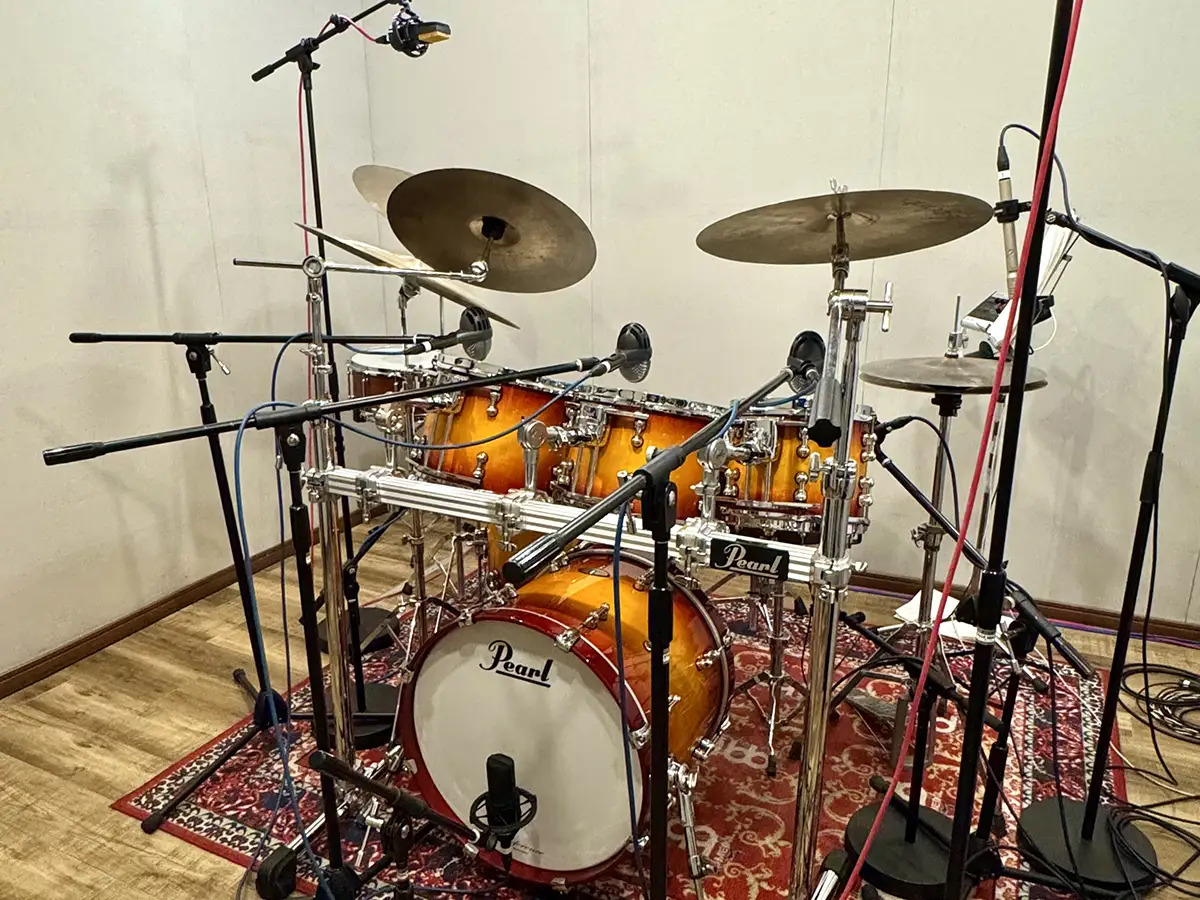 ドラムレコーディング風景