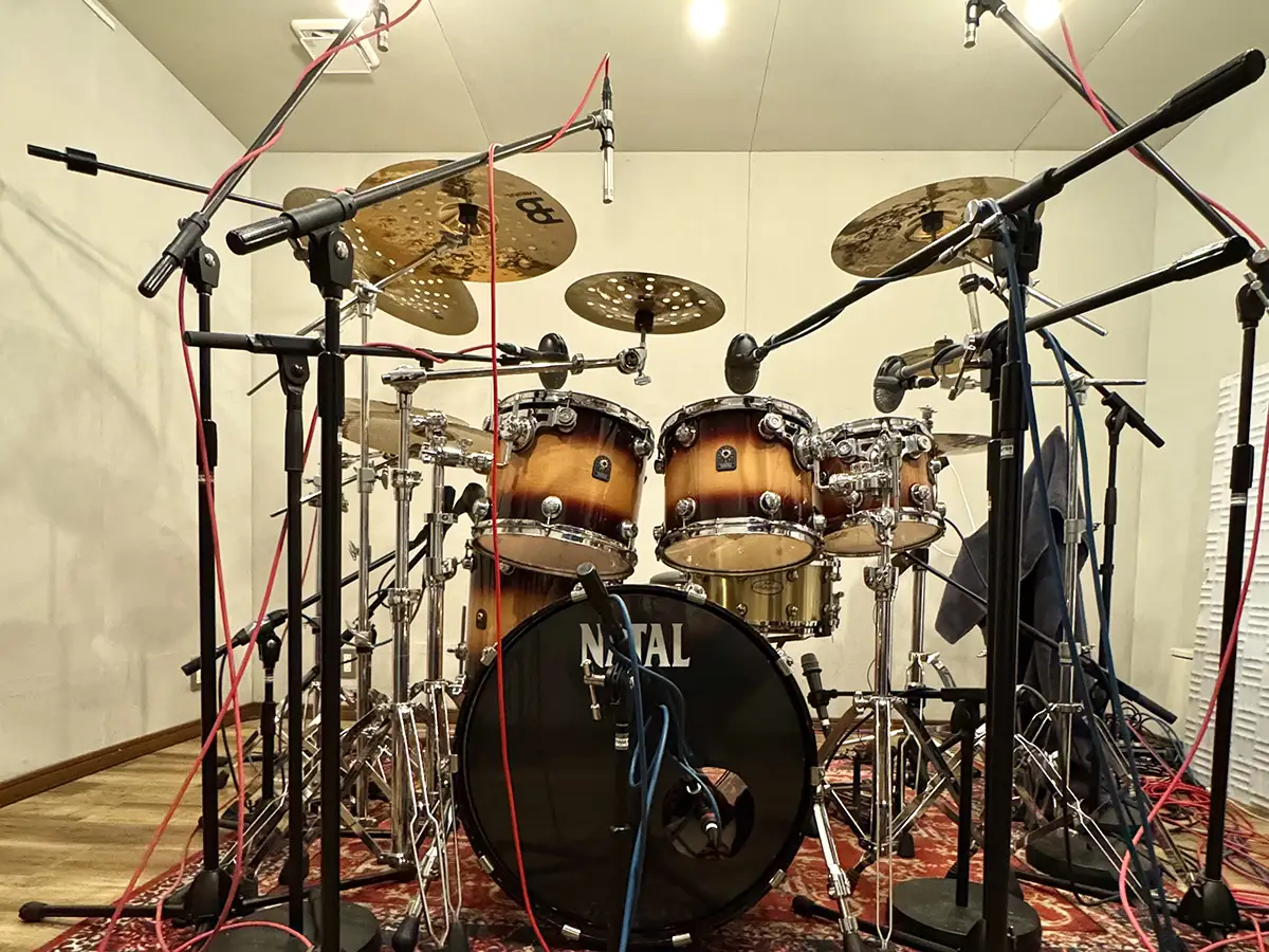 ドラムレコーディング風景