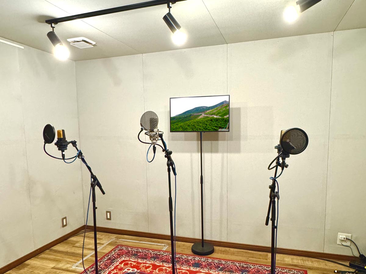 複数名でのアフレコ収録が可能